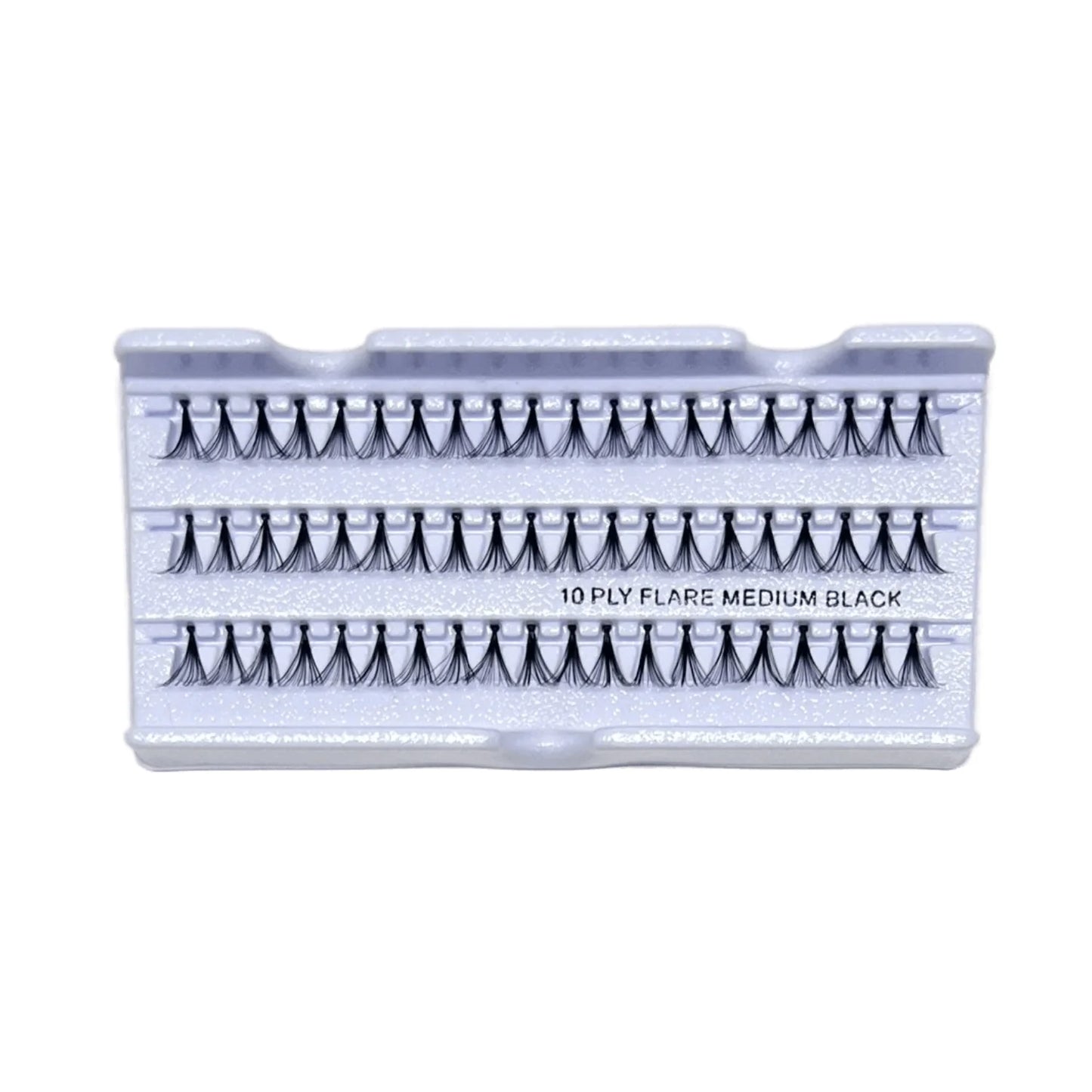 Indonesia 10 Ply Flare Medium Black Lashes - 100 pcs