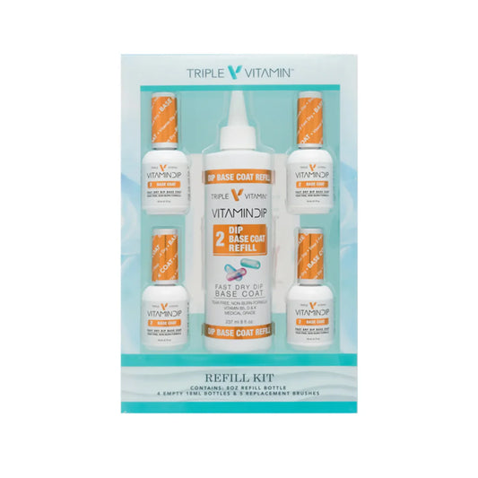 Vitamin Dip Base Coat Refill Kit #2 (8 oz)