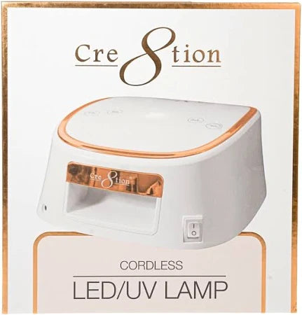 Cre8tion Cordless LED/UV Lamp - White/Gold